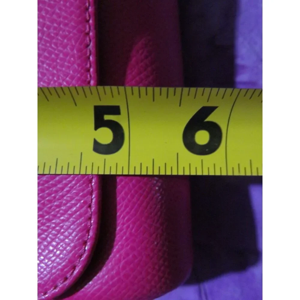 Coach Pink Cross grain Leather Mini Ruby Turn Lock Crossbody Handbag
